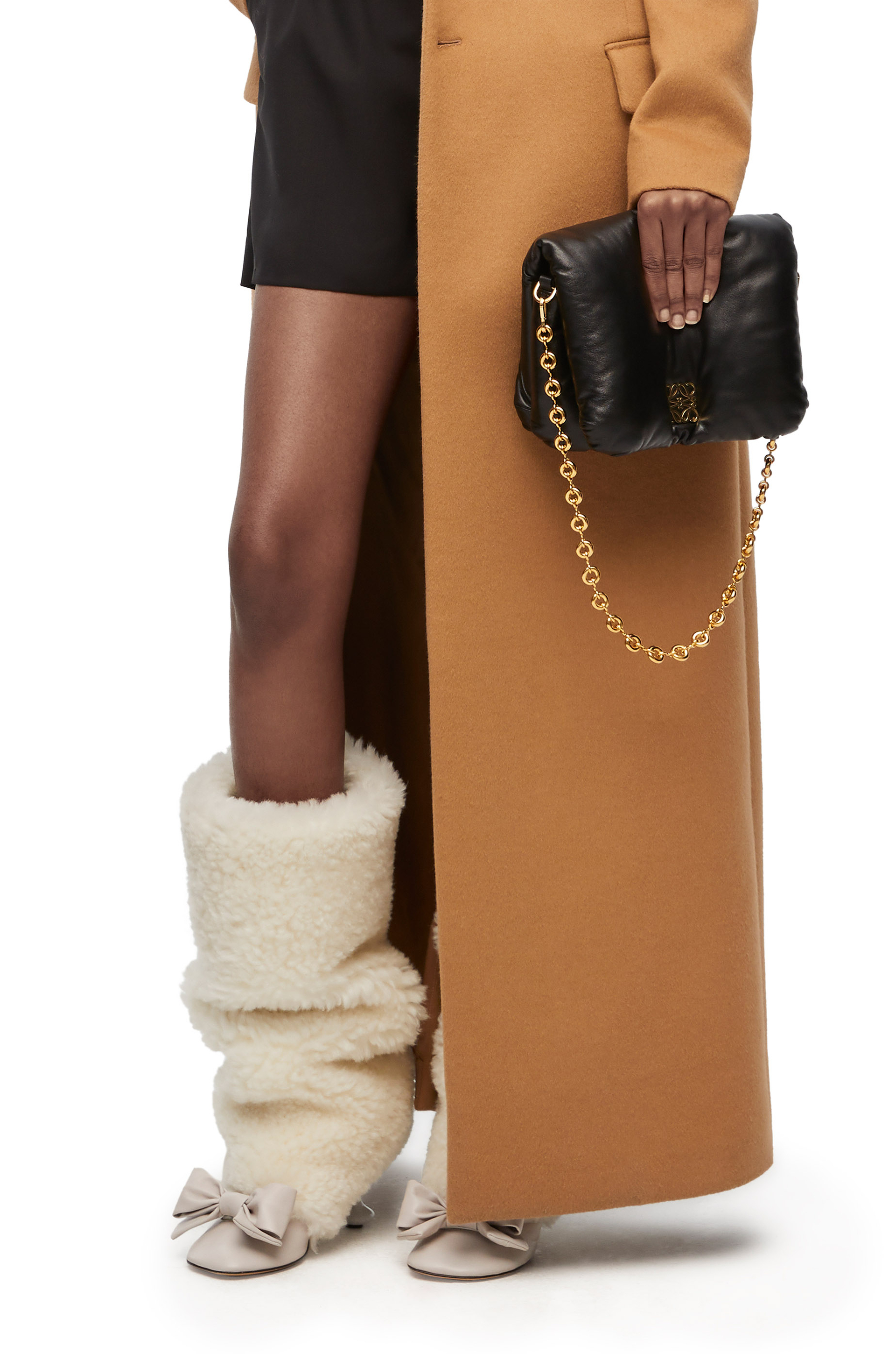 Puffer Goya bag in shiny nappa lambskin